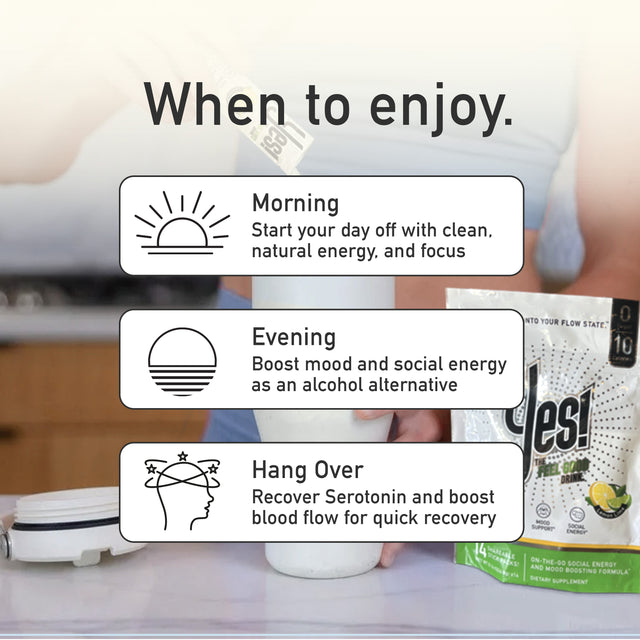 YES! natural wellness drink — saffron, magnesium glycinate, oat straw blend