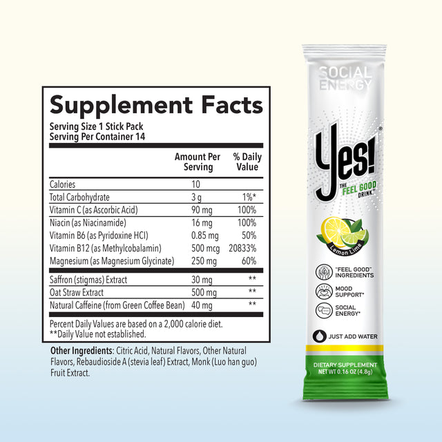 YES! The Feel Good Drink in action — natural caffeine, zero crash energy