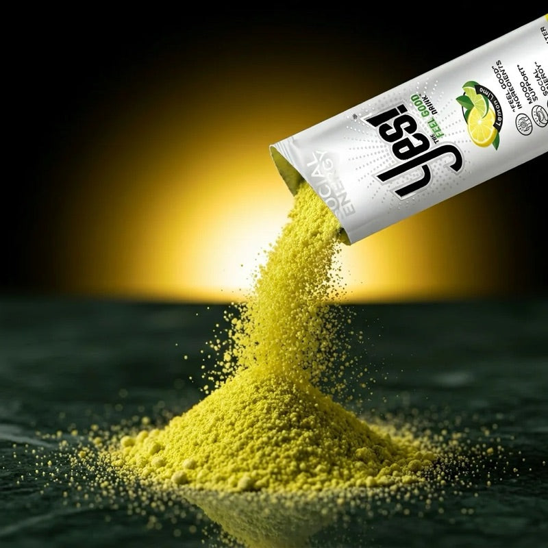 YES lemon-lime saffron drink